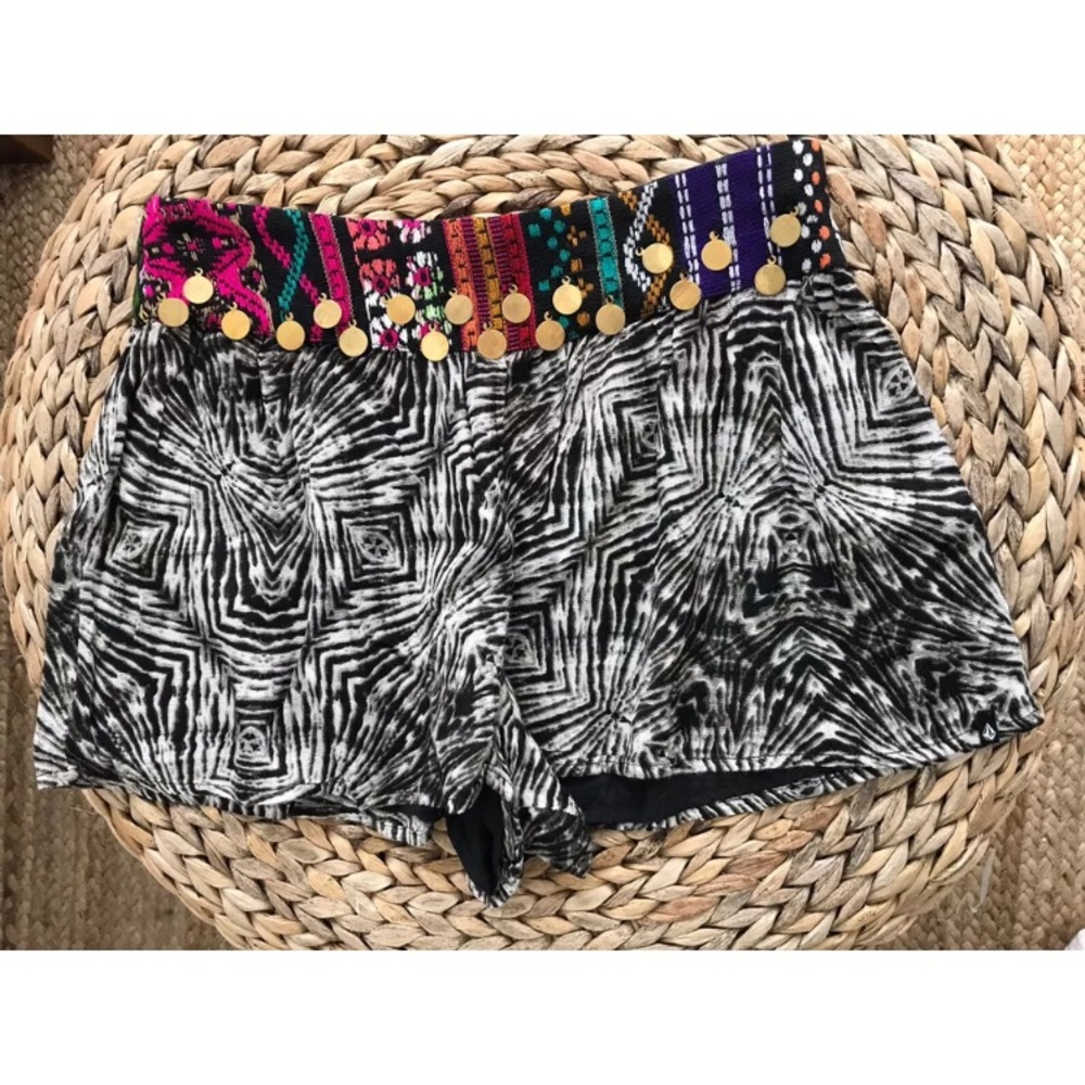 Volcom Stone Row Deep South Boho Shorts Size XS